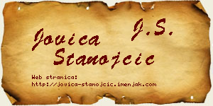 Jovica Stanojčić vizit kartica
